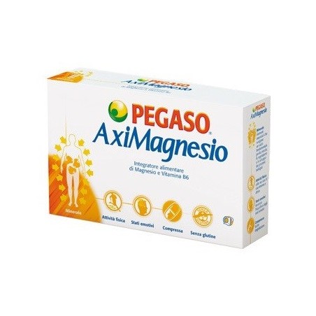 Pegaso Aximagnesio integratore per stress e stanchezza 40 compresse Pegaso Aximagnesio integratore per stress e stanchezza 40 compresse
