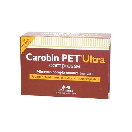 Carobin Pet Ultra integratore per disturbi intestinali di cani e gatti 30 compresse