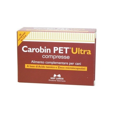 Carobin Pet Ultra integratore per disturbi intestinali di cani e gatti 30 compresse Carobin Pet Ultra integratore per disturbi intestinali di cani e gatti 30 compresse