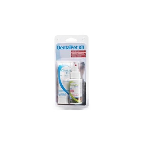 Candioli Dentalpet Kit Dentifricio e spray orale clorexidina per cani e gatti 50 ml + ditale