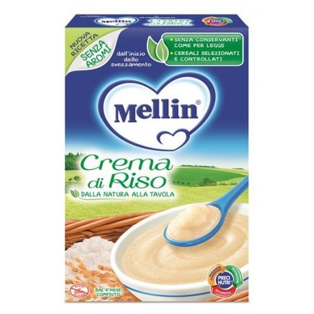 Mellin Crema di Riso 200 g - Alimento per la Prima Infanzia