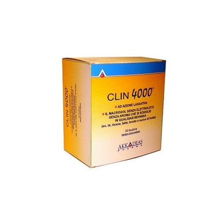 CLIN 4000 LASSATIVO 30 BUSTINE MONODOSE 10 G CLIN 4000 LASSATIVO 30 BUSTINE MONODOSE 10 G