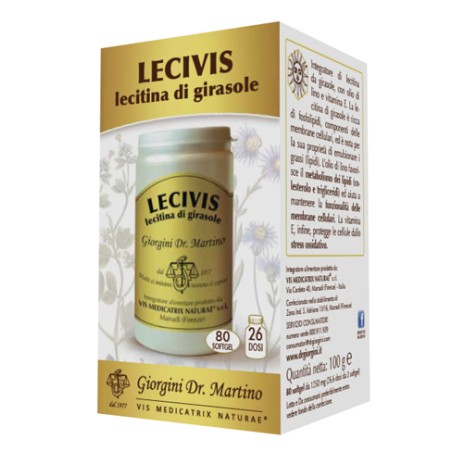 Dr. Giorgini Lecivis integratore per colesterolo e trigliceridi 100 g 80 softgel Dr. Giorgini Lecivis integratore per colesterolo e trigliceridi 100 g 80 softgel