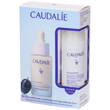 Caudalie Vinoperfect cofanetto duo anti macchie Siero 30 ml + mousse omaggio