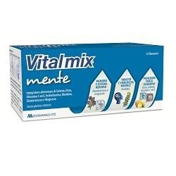 Vitalmix Mente 12 flaconcini - Integratore per memoria e concentrazione