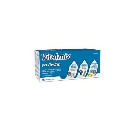 Vitalmix Mente 12 flaconcini - Integratore per memoria e concentrazione Vitalmix Mente 12 flaconcini - Integratore per memoria e concentrazione