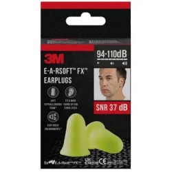 3m Inserti Auricolari Morbidi Earsoft tappi per le orecchie protettivi dell'udito 5 paia