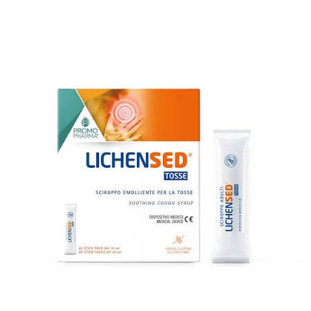 Promopharma Lichensed Sciroppo Adulti contro la tosse 20 stick da 10 ml