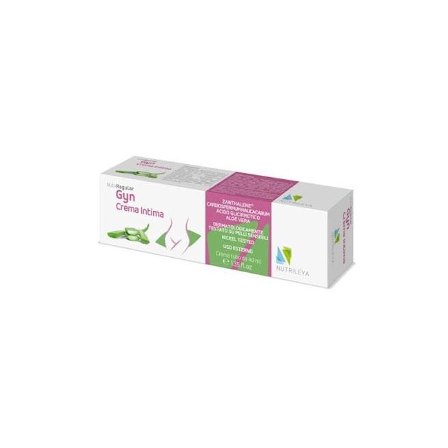 Nutrileya Nutriregular Gyn Crema Intima dermatologicamente testata su pelli sensibili 40 ml Nutrileya Nutriregular Gyn Crema Intima dermatologicamente testata su pelli sensibili 40 ml