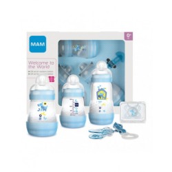 MAM Baby MAM Set Benvenuto al Mondo maschio 3 biberon + 1 clip + 1 succhietto