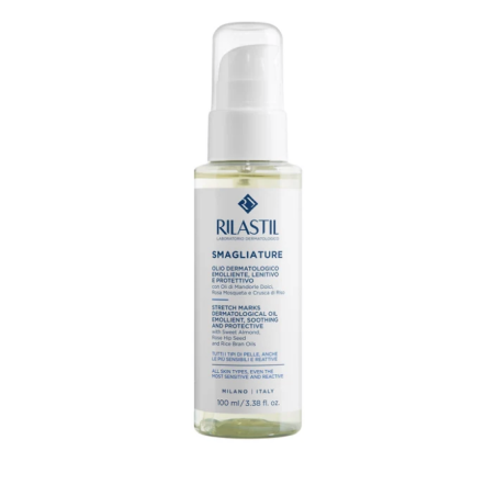 Rilastil Olio Smagliature - Olio alla mandorla, rosa mosqueta e crusca di riso 100 ml
