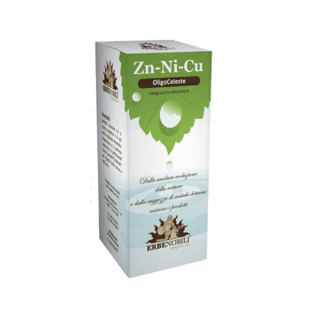 Oligoceleste Zn-Ni-Cu zinco nichel rame integratore per il benessere dell'organismo 50 ml Oligoceleste Zn-Ni-Cu zinco nichel rame integratore per il benessere dell'organismo 50 ml