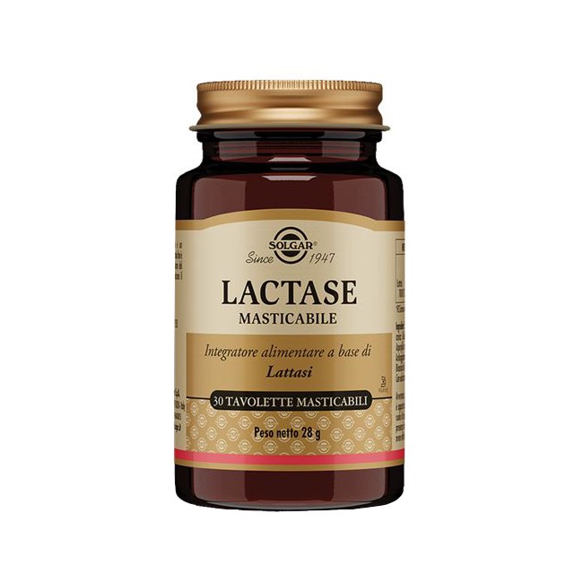 Solgar Lactase Masticabile integratore intestinale 30 tavolette