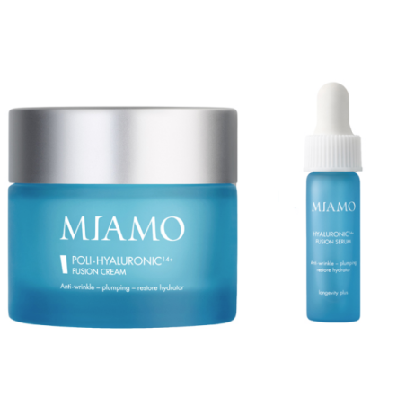 Miamo Hyaluronic 14+ Fusion Cream BUNDLE - Crema viso antirughe 50 ml + mini size siero OMAGGIO Miamo Hyaluronic 14+ Fusion Cream BUNDLE - Crema viso antirughe 50 ml + mini size siero OMAGGIO