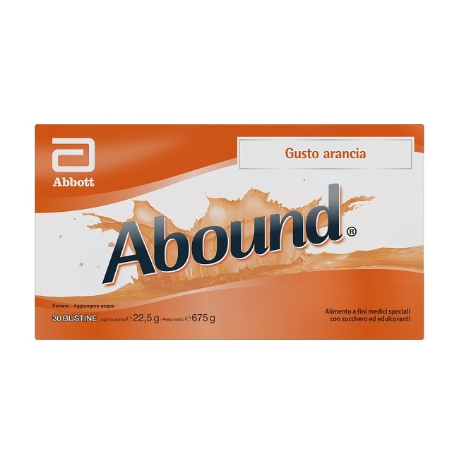 Abbott Abound Arancia 30 Bustine Da 22,5 G Con Zucchero Ed Edulcoranti Senza Glutine Abbott Abound Arancia 30 Bustine Da 22,5 G Con Zucchero Ed Edulcoranti Senza Glutine