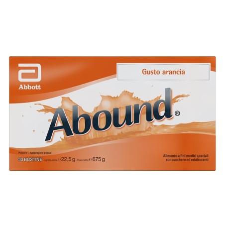 Abbott Abound Arancia 30 Bustine Da 22,5 G Con Zucchero Ed Edulcoranti Senza Glutine Abbott Abound Arancia 30 Bustine Da 22,5 G Con Zucchero Ed Edulcoranti Senza Glutine
