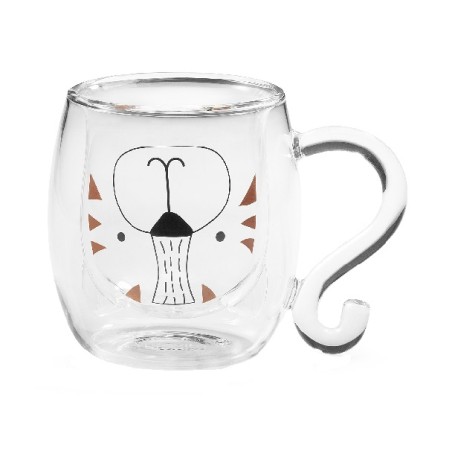 Neavita Mug Tea & Friends Tigro tazza in vetro a forma di tigre 250 ml Neavita Mug Tea & Friends Tigro tazza in vetro a forma di tigre 250 ml
