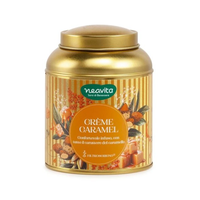 Neavita Crème Caramel infuso goloso al caramello - 12 filtro scrigno in scatola regalo