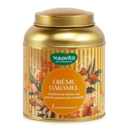 Neavita Crème Caramel infuso goloso al caramello - 12 filtro scrigno in scatola regalo