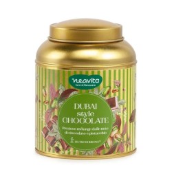 Neavita Dubai Style Chocolate infuso goloso al cioccolato e pistacchio 12 filtroscrigno in lattina regalo