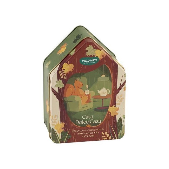 Neavita Warmy Tea Infuso Casa Dolce Casa 10 filtroscrigno vaniglia e cannella con scatola a forma di casetta