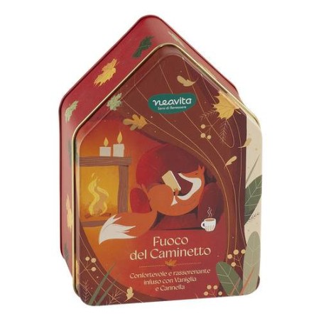 Neavita Warmy Tea Fuoco del Caminetto tisana rasserenante 10 filtro scrigno + scatola casetta