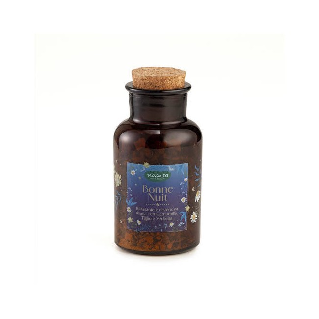 Neavita Infusi da Favola Bonne Nuit tisana rilassante e distensiva in barattolo di vetro 50 g Neavita Infusi da Favola Bonne Nuit tisana rilassante e distensiva in barattolo di vetro 50 g