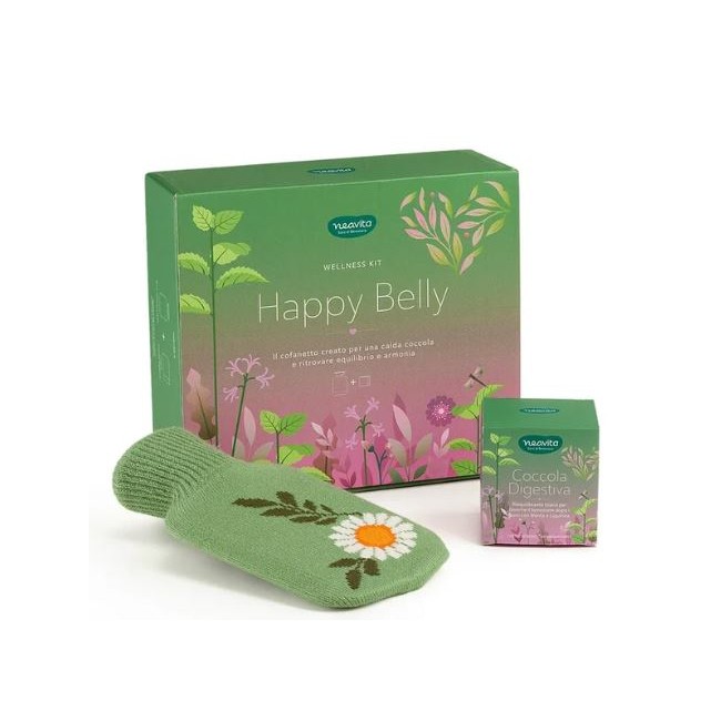 Neavita Happy Belly Cofanetto per la buona digestione tisana Coccola Digestiva 7 filtroscrigno + borsa dell'acqua calda Neavita Happy Belly Cofanetto per la buona digestione tisana Coccola Digestiva 7 filtroscrigno + borsa dell'acqua calda