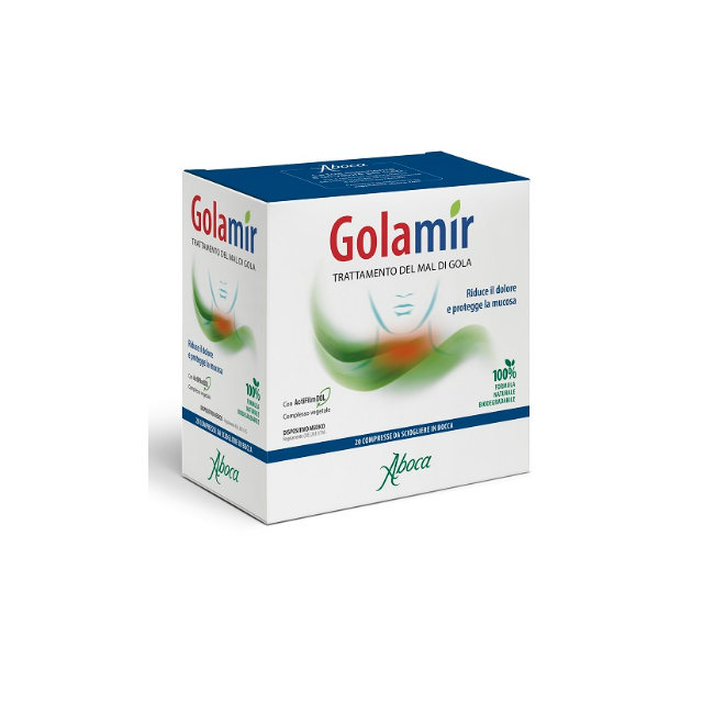 Aboca Golamir per gola infiammata e irritata 20 Compresse