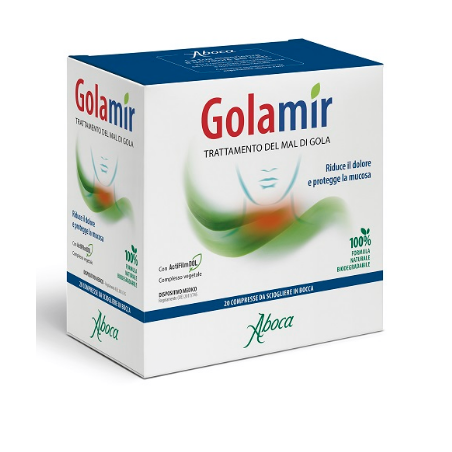 Aboca Golamir per gola infiammata e irritata 20 Compresse