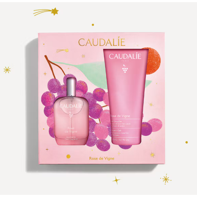 Caudalie Cofanetto Rose de Vigne acqua fresca profumata 50 ml + gel doccia OMAGGIO