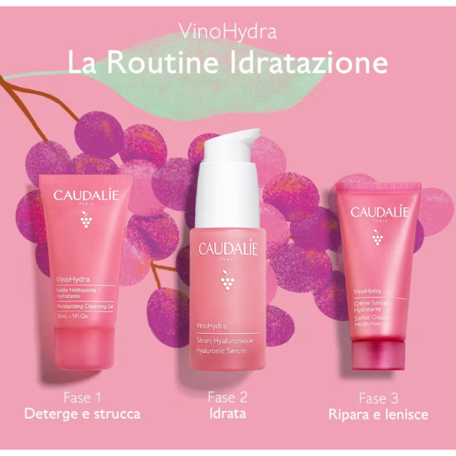 Caudalie VinoHydra La Routine Idratazione cofanetto siero + OMAGGI Caudalie VinoHydra La Routine Idratazione cofanetto siero + OMAGGI