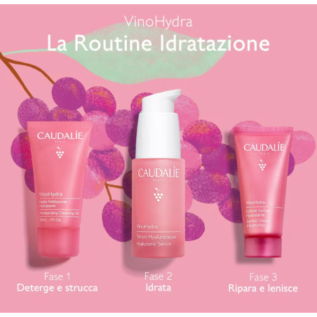 Caudalie VinoHydra La Routine Idratazione cofanetto siero + OMAGGI Caudalie VinoHydra La Routine Idratazione cofanetto siero + OMAGGI