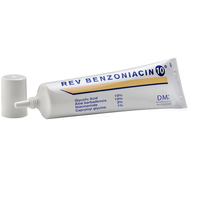 Rev Benzoniacin 10 crema per il trattamento di acne lieve e moderata 30 ml