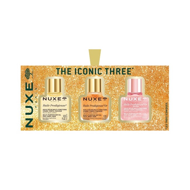 Nuxe Les 3 Prodigieux cofanetto regalo mini Huile Prodigieuse 10 ml