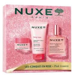 Nuxe Cofanetto Best Seller Florale Olio 50 ml + Crema mani 50 ml + Balsamo labbra 15 g