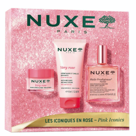 Nuxe Cofanetto Best Seller Florale Olio 50 ml + Crema mani 50 ml + Balsamo labbra 15 g Nuxe Cofanetto Best Seller Florale Olio 50 ml + Crema mani 50 ml + Balsamo labbra 15 g