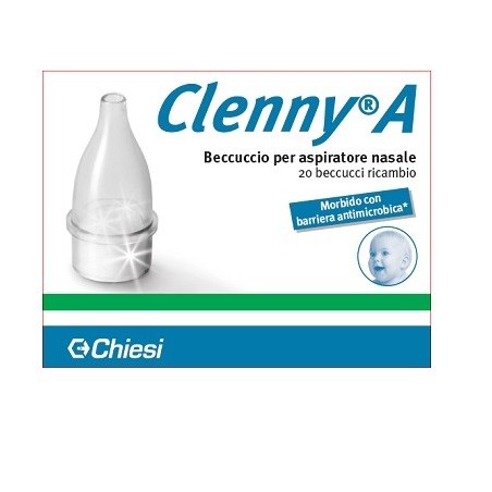 Clenny A beccuccio antimicrobico per aspiratore nasale - 20 ricambi Clenny A beccuccio antimicrobico per aspiratore nasale - 20 ricambi