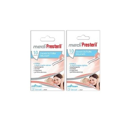MediPresteril Cerotti sutura 3x75 mm delicati - 10 pezzi MediPresteril Cerotti sutura 3x75 mm delicati - 10 pezzi
