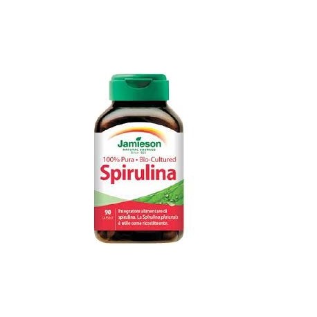 Jamieson Spirulina integratore ricostituente 100% pura bio 90 capsule