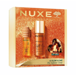 Nuxe Cofanetto Luminosità infinita - Huile Prodigieuse Or roll on 60 ml + gloss labbra al miele