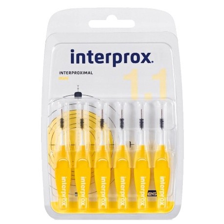 Interprox Mini Scovolini per igiene interdentale 1,1 mm 6 pezzi giallo