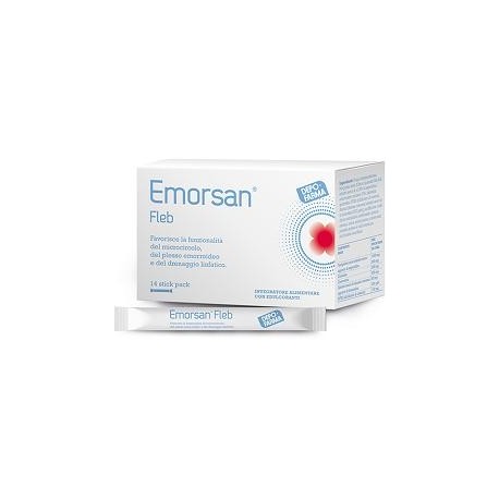 Emorsan Fleb integratore per il trattamento delle emorroidi 14 stick pack