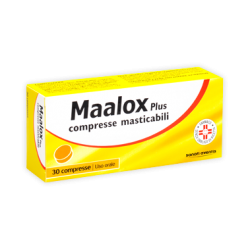 Maalox Plus 200 mg + 200 mg + 25 mg 30 compresse masticabili