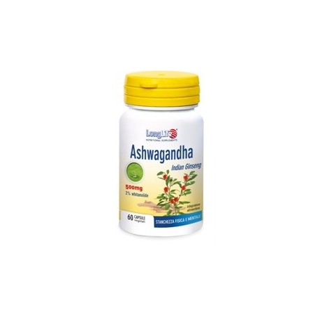 LongLife Ashwagandha integratore per stanchezza fisica e mentale 500 mg