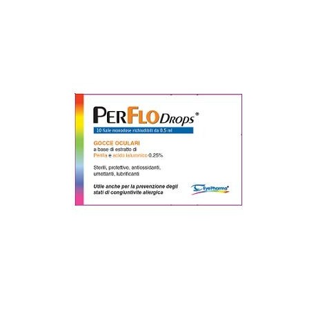 PerFlo Drops gocce oculari protettive lubrificanti occhi secchi 10 fiale monodose