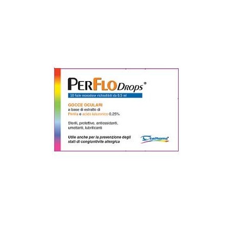 PerFlo Drops gocce oculari protettive lubrificanti occhi secchi 10 fiale monodose PerFlo Drops gocce oculari protettive lubrificanti occhi secchi 10 fiale monodose