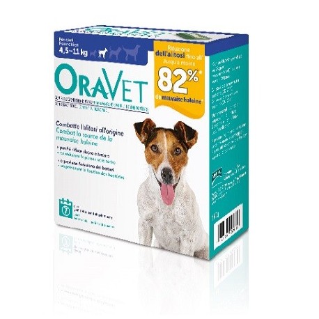 OraVet Gum 7 Pezzi per l'Igiene Dentale dei Cani da 4,5kg a 11kg