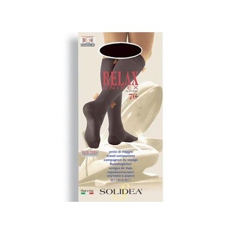 Solidea Relax gambaletto unisex compressione graduata 70 den tg.3 nero