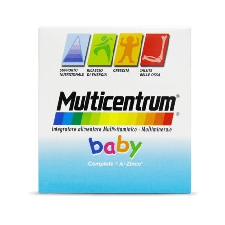 Multicentrum Baby Integratore multivitaminico per bambini da 1 a 6 anni 14 bustine effervescenti
